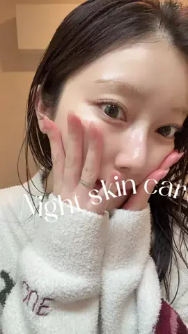 SaraのTikTok PR投稿：Night Skincare Routine🌛🤍 #PR#AHRES#アーレス