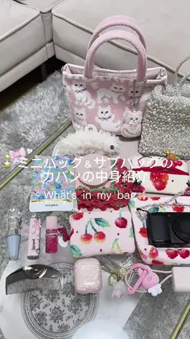 あずさ餅🍒のTikTok PR投稿：小さいバッグとサブバッグの中身紹介🎀 アンテプリマは…
