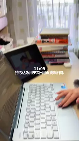砂肝ちゃん(21)🎀のTikTok PR投稿：テスト勉強して就活してバイトした日vlog #Vlog #勉強 #大学…