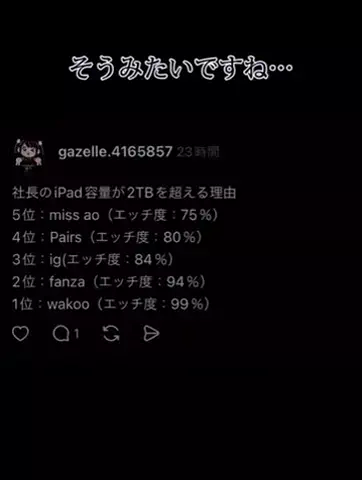 SのTikTok投稿