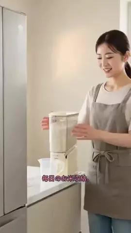 Qinmi CloudのTikTok PR投稿：スクロールを止めて！🚨 この米容器はキッチンの女神で…