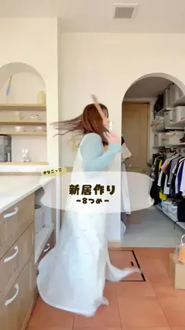 きなこっこ🐔のTikTok PR投稿：新居作り8つめ！今回はニッチの中に壁紙を貼ってお手軽D…