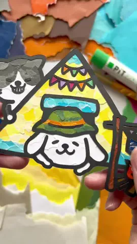 【ちぎり絵×切り絵】紙切ちぎりのTikTok投稿