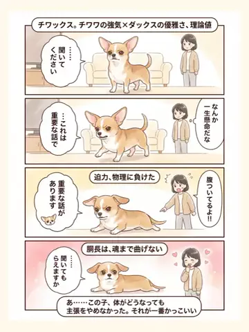 都内のチワワのTikTok投稿