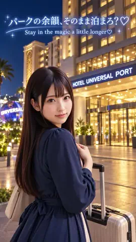 視線で落とすシネマアイドルのTikTok PR投稿：「パークの余韻、そのまま泊まろ？🩷」“Stay in the magi…