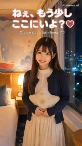 視線で落とすシネマアイドルのTikTok PR投稿：「ねぇ、もう少しここにいよ？🩷」“Can we stay a little long…