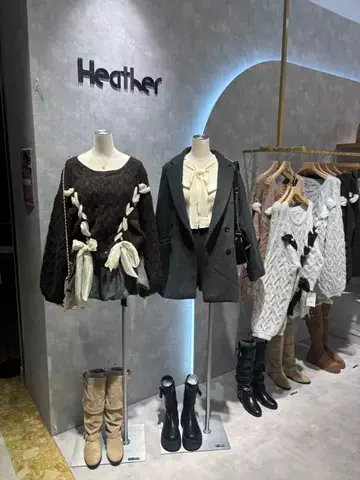 ち　なのTikTok PR投稿：ヘザーの秋服可愛すぎ🍂♡ #heather #ニット #秋服コーデ #pr 