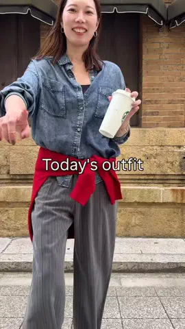 べちか｜166cm大人カジュアルのTikTok PR投稿：ZOZOTOWNでジェナ【袖リブテンセルシャツ】と検索🔍 ⁡ ⁡…