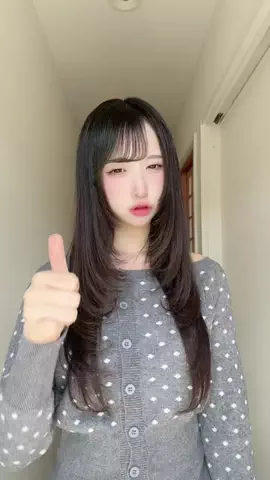 唯愛のTikTok PR投稿：レイヤー上手く負けて最高ちゃむ♪ レイヤーカット1回入…