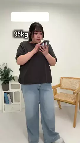 🌷かんな🌷ぽっちゃりコーデのTikTok投稿
