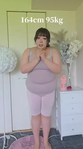 🌷かんな🌷ぽっちゃりコーデのTikTok投稿