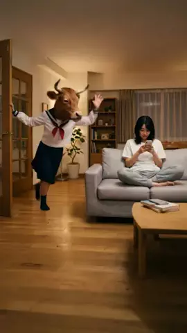 笑うポーカーフェイスのTikTok投稿