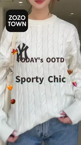 お ん©🧚🏻のTikTok PR投稿：秋コーデ紹介🐈🧶 このロゴと色が可愛良すぎる🫶 今日…