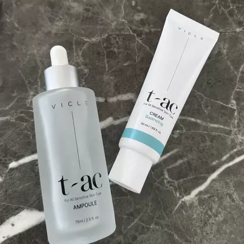 あさるん@コスメ大好きのTikTok PR投稿：VICLE ⁡♡T-AC アンプル ♡T-AC バランシング クリーム ~~~~~~~…