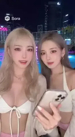 架空のコスプレイヤーのTikTok投稿