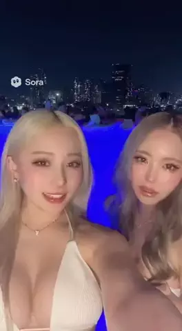 架空のコスプレイヤーのTikTok投稿