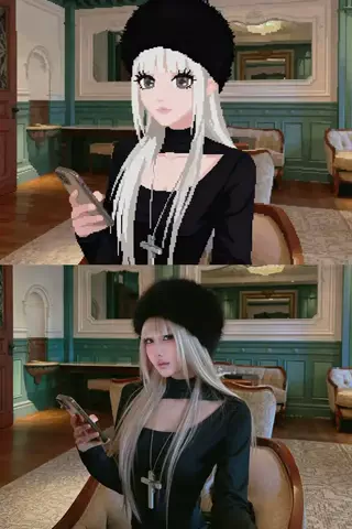 白紫のTikTok投稿