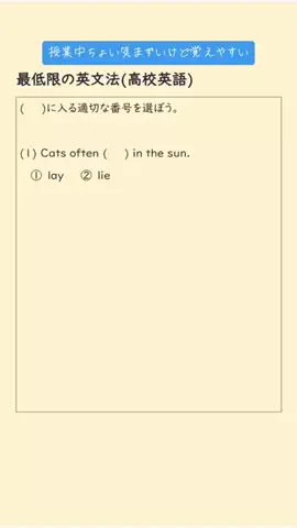 しょう塾長のちょこ勉のTikTok投稿