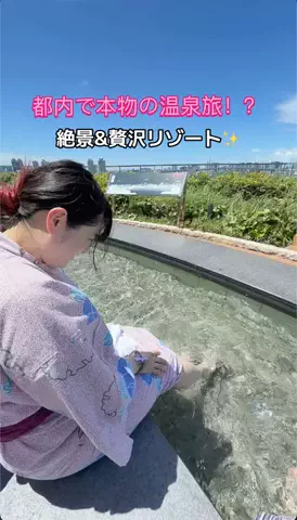 じゅんびナウちゃんねる/キング社長とちづもんのTikTok PR投稿：#PR #TikTokGO 都内からすぐ行ける本物の絶景温泉リゾート「…