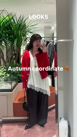 rd_nahoのTikTok PR投稿：autumn cordinate♡ #リヴドロワ#骨格ストレート#秋服#ニット#PR