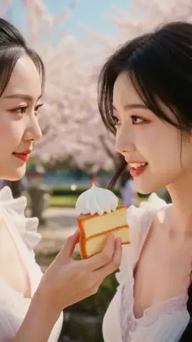 YunaRoomのTikTok PR投稿：お花見とケーキ🍰生クリーム大好き💕みんなのところは…